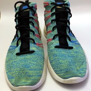 Nike Lunar Flyknit Chukka Neon Green Sz 12